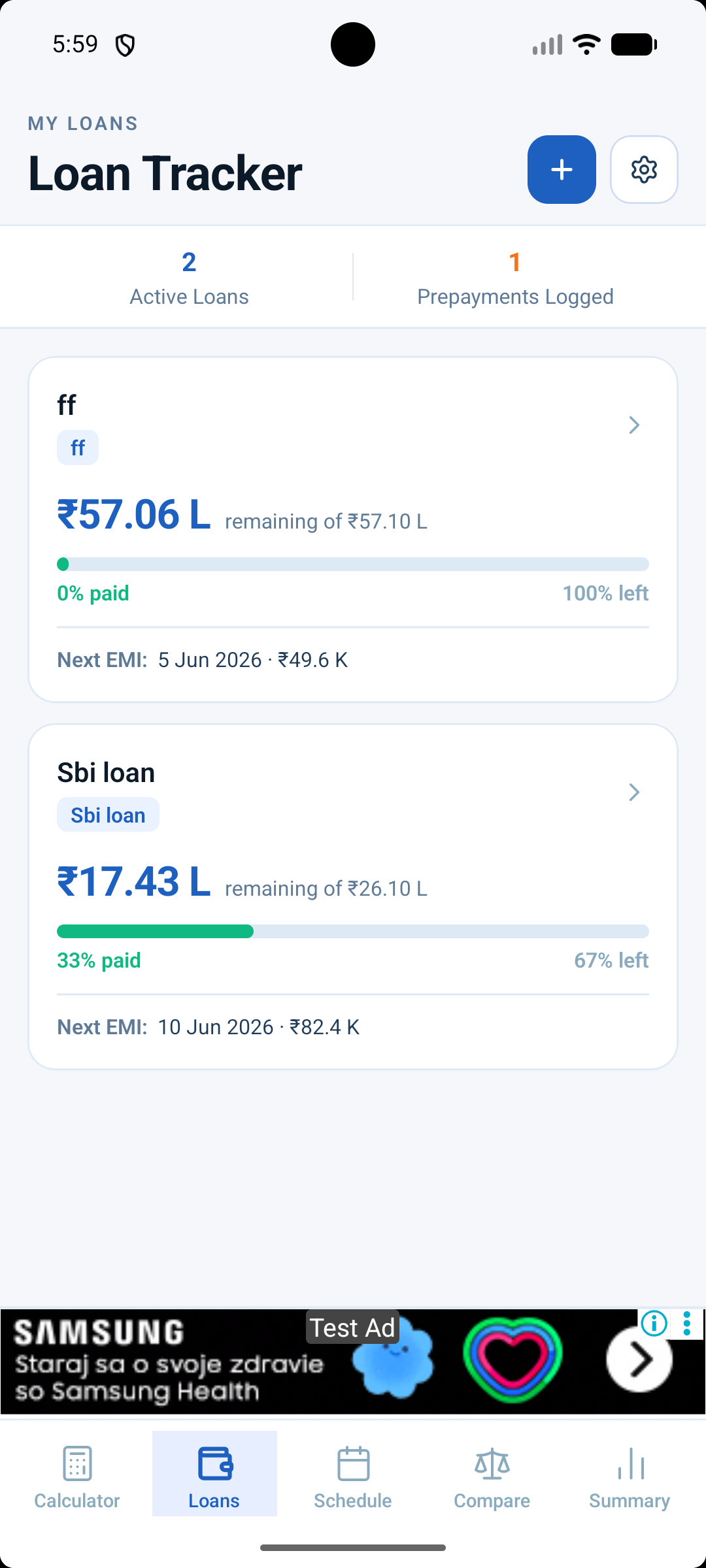 EMI Calculator & Loan Tracker screenshot 3