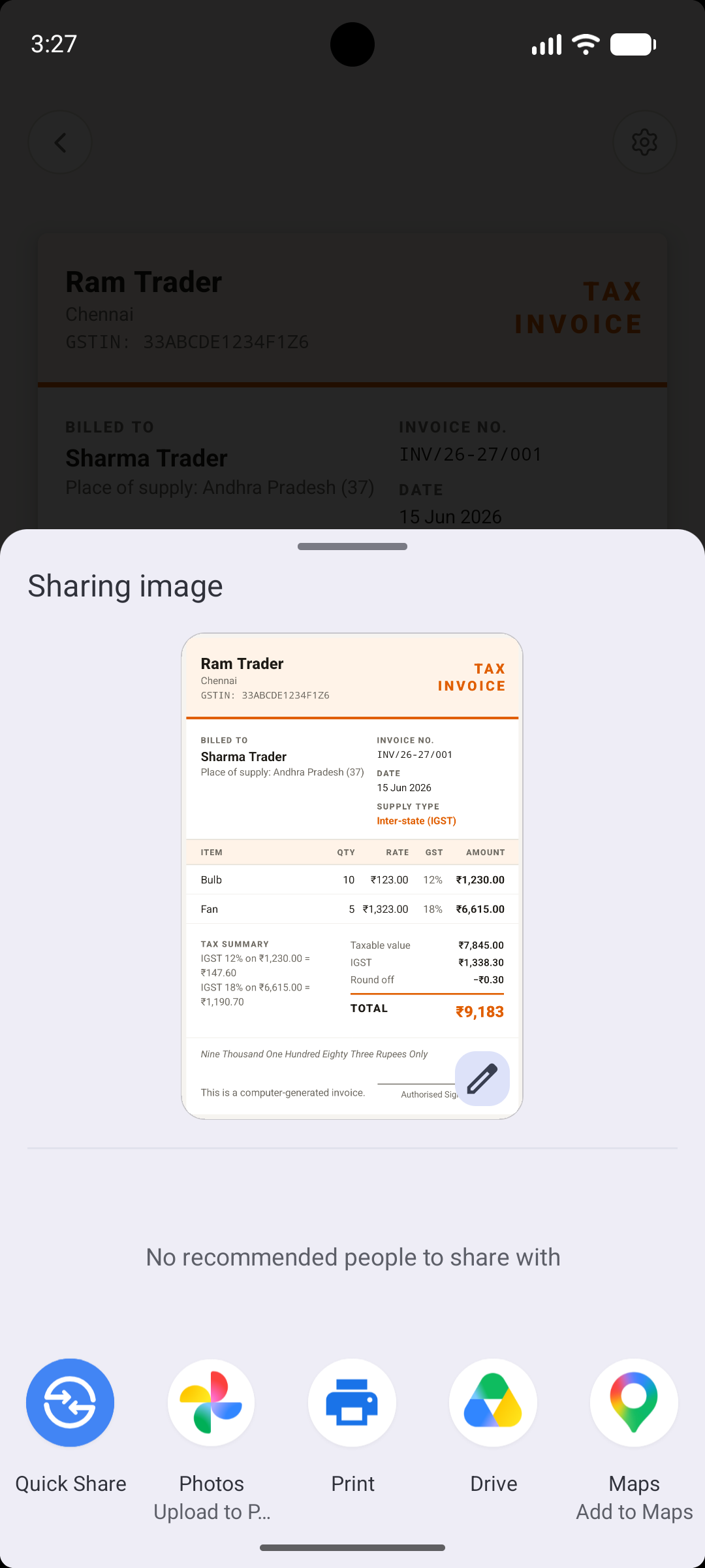 GST Invoice Maker screenshot 5