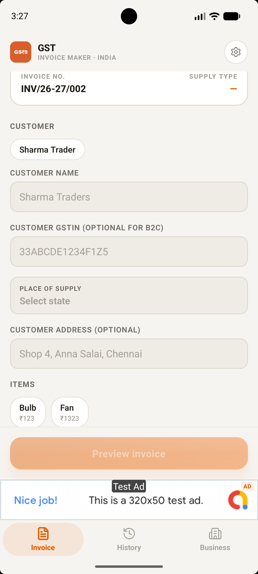 GST Invoice Maker screenshot 7
