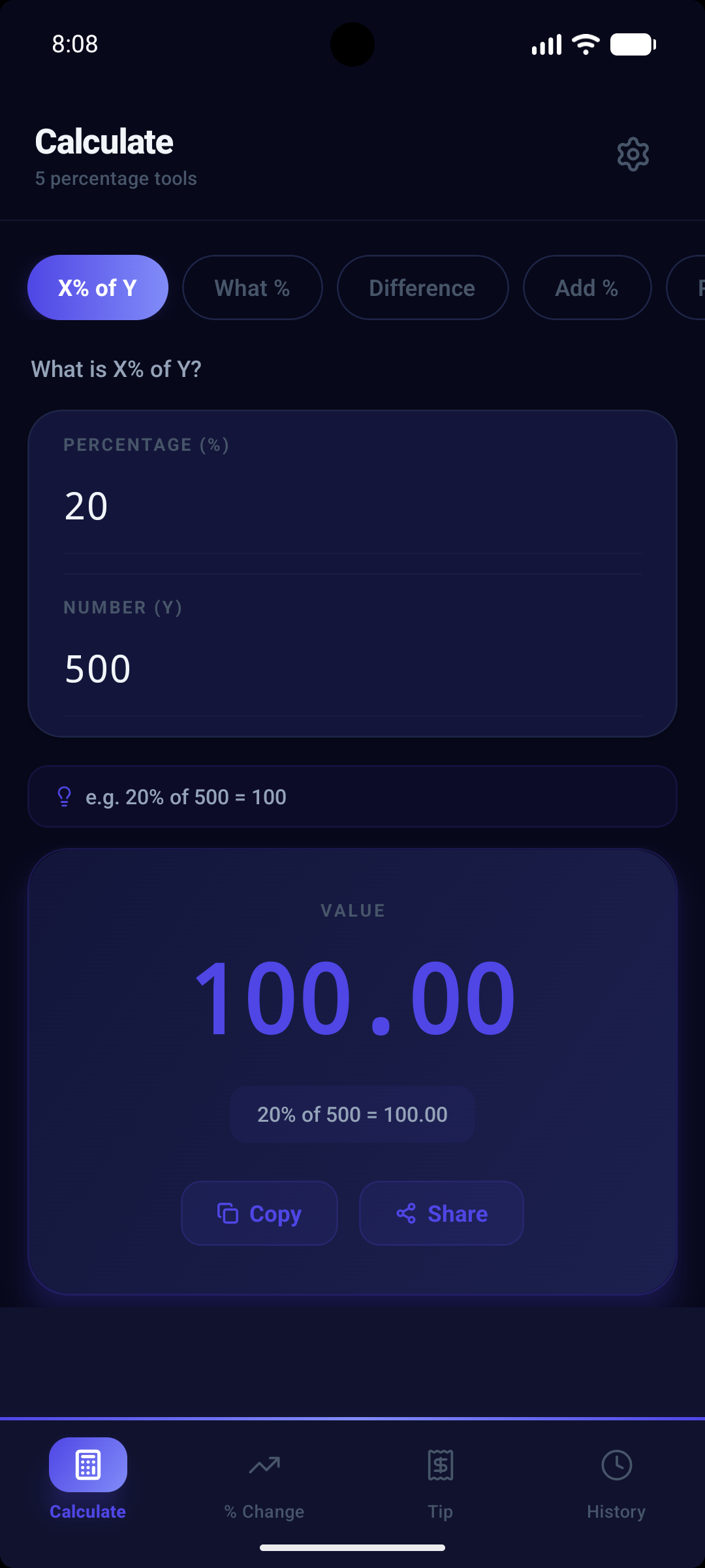 Percentage Calculator screenshot 2