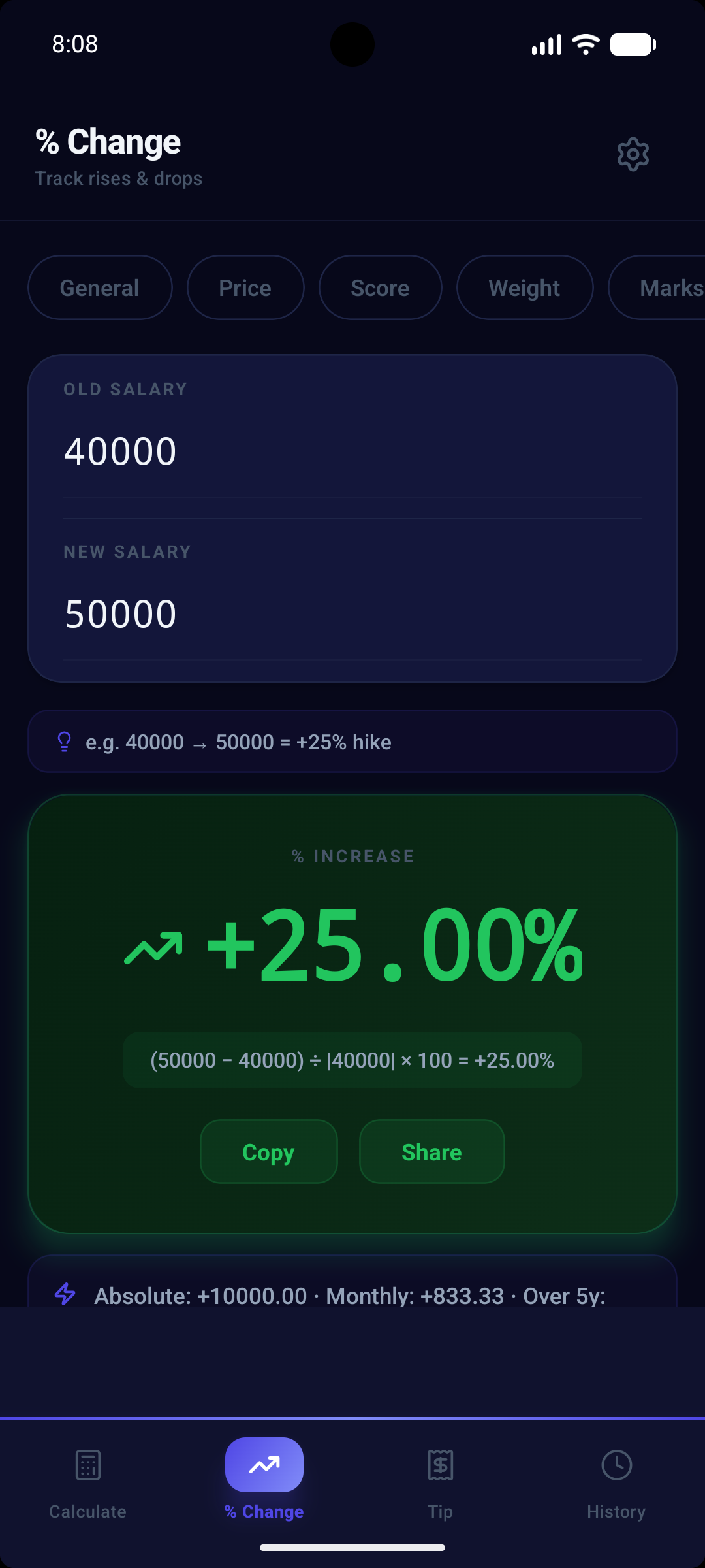 Percentage Calculator screenshot 3
