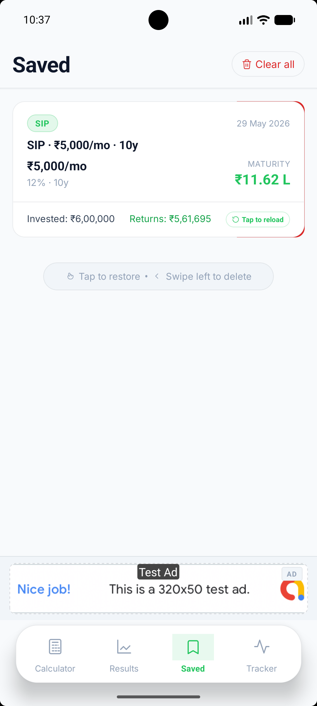 SIP Calculator India screenshot 2