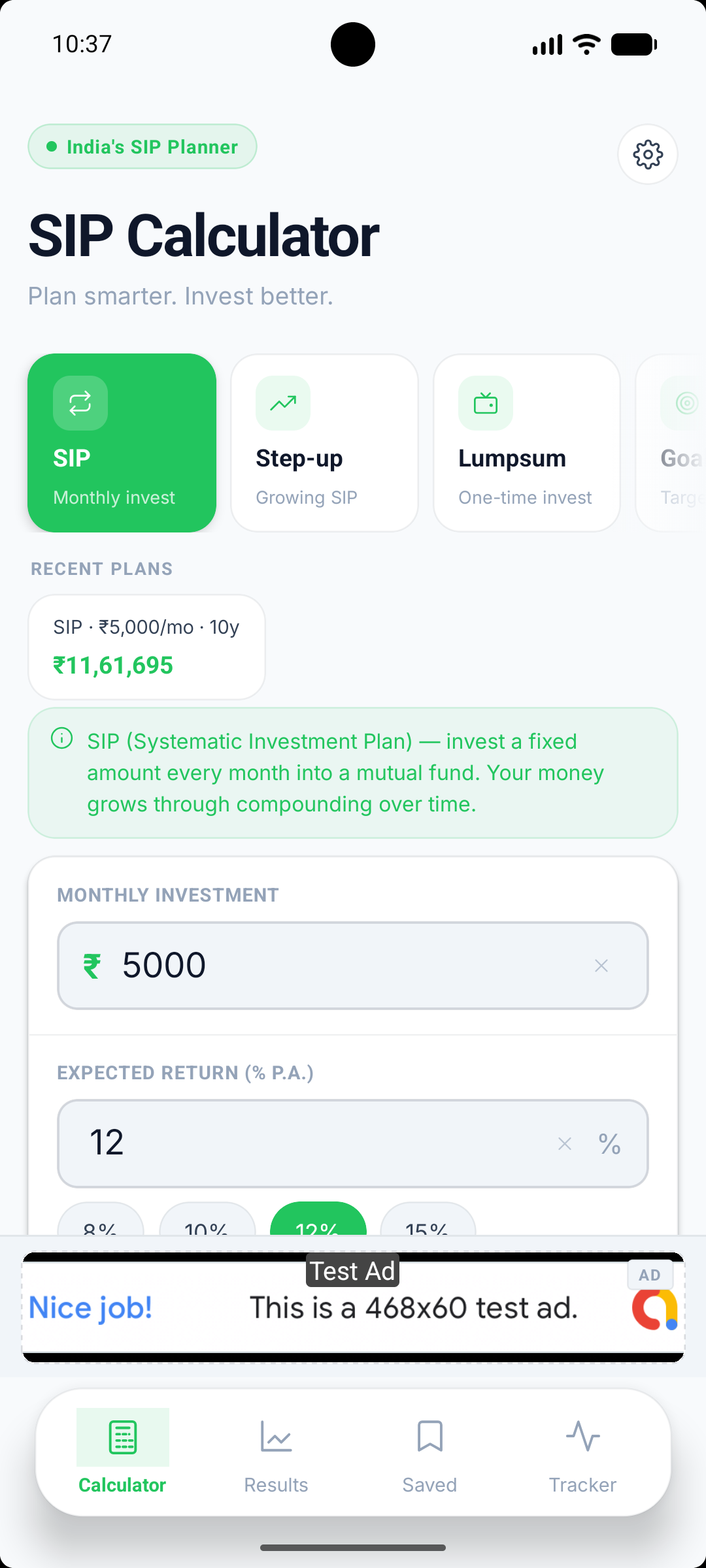 SIP Calculator India screenshot 3